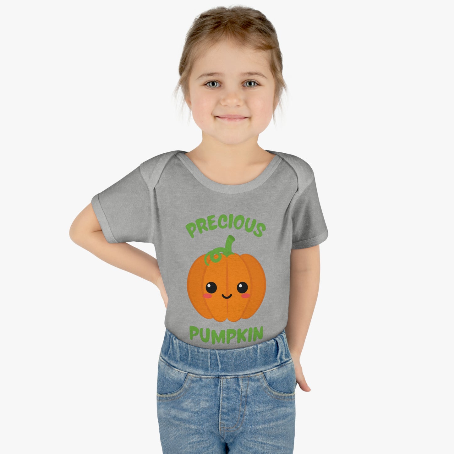 Precious Pumpkin Infant Baby Rib Bodysuit 1