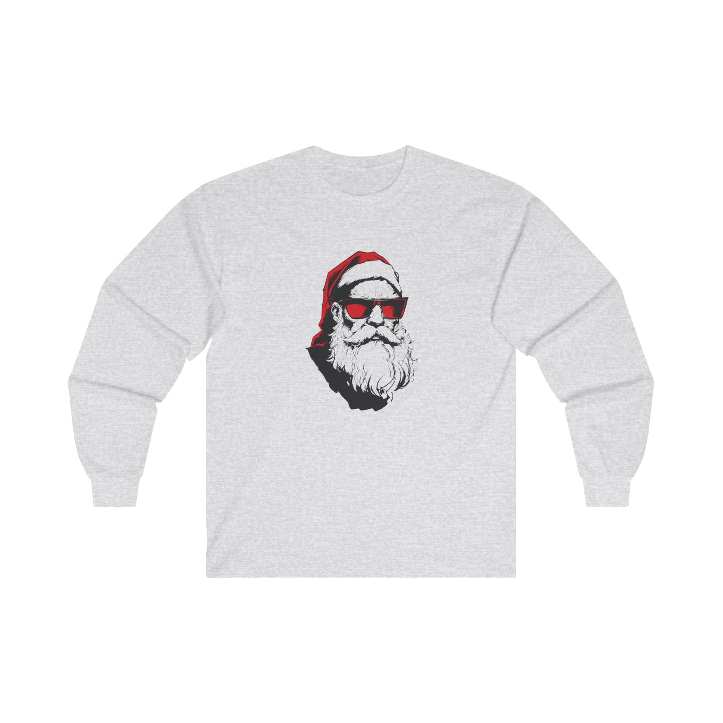 Badass Santa Adult Long Sleeve T-shirt