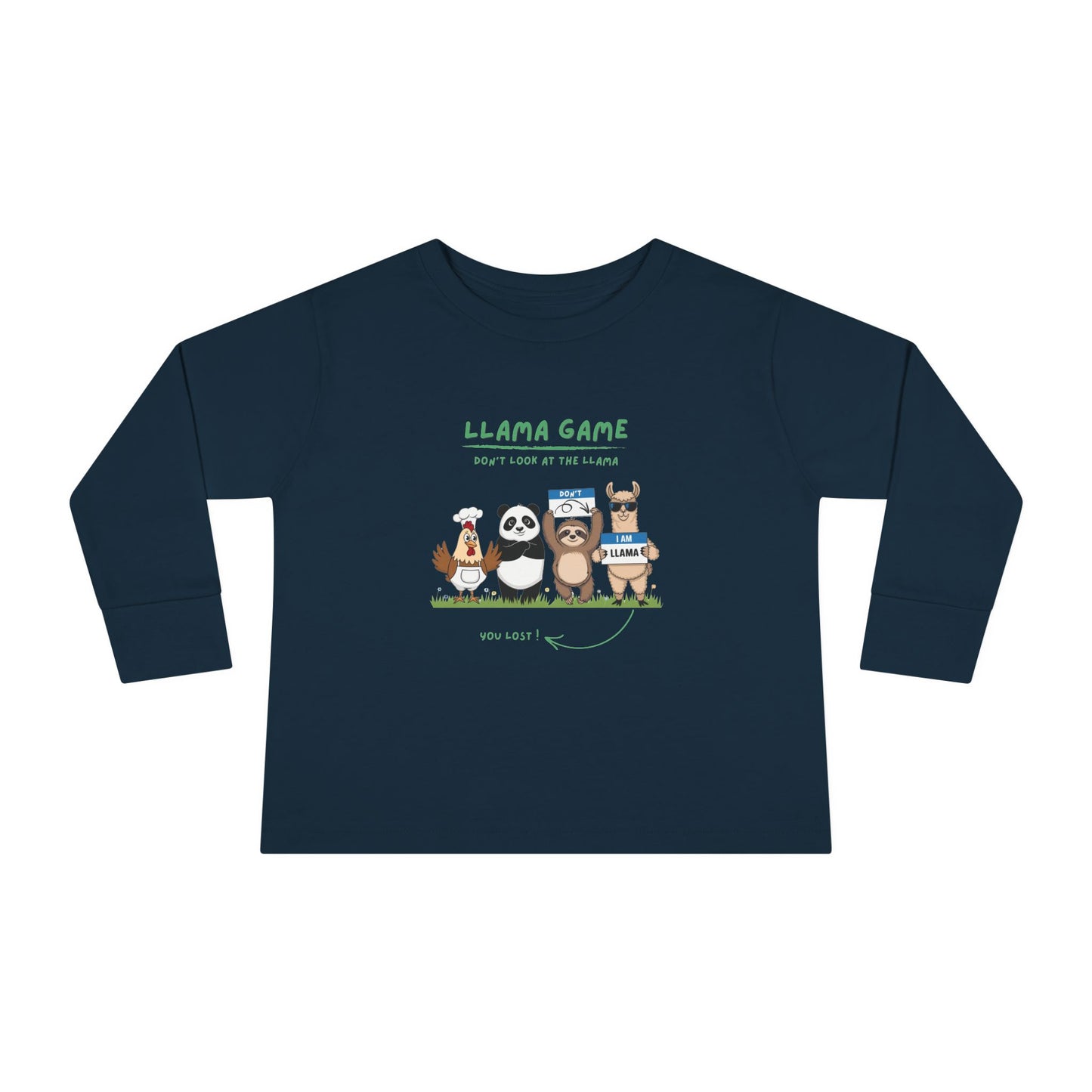 Llama Game Toddler Long Sleeve T-shirt