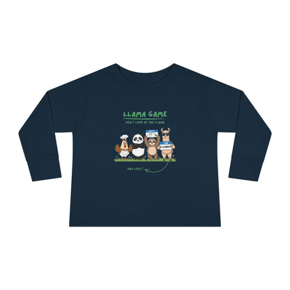 Llama Game Toddler Long Sleeve T-shirt