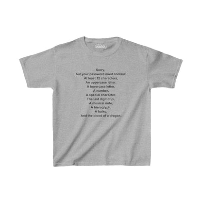 Password Quest Kids/Teen T-shirt