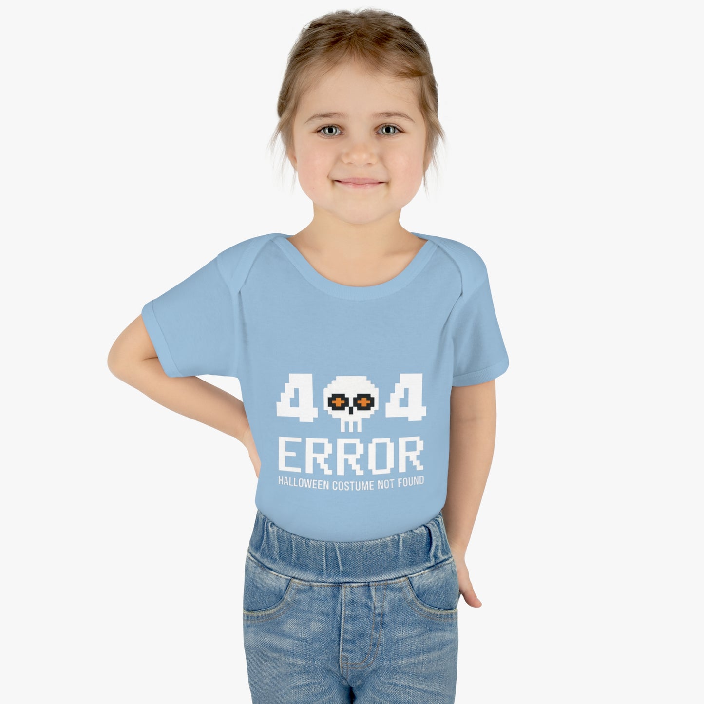 404 Error Halloween Costume Not Found Baby Rib Bodysuit