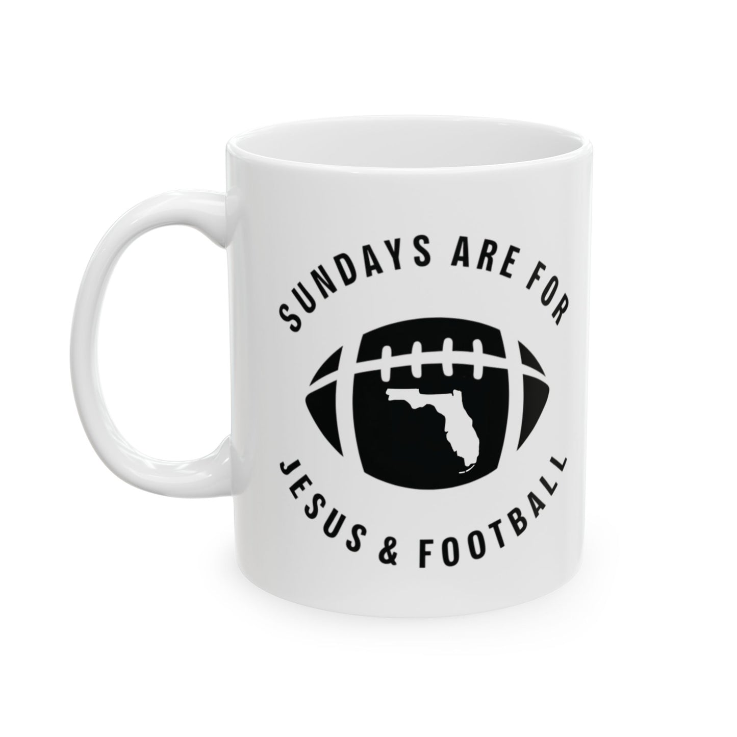 Sundays Are For Jesus And Football Florida Mug