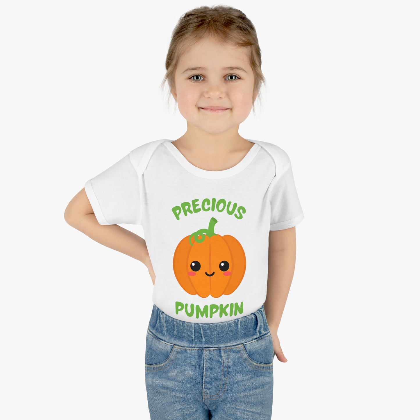 Precious Pumpkin Infant Baby Rib Bodysuit 1