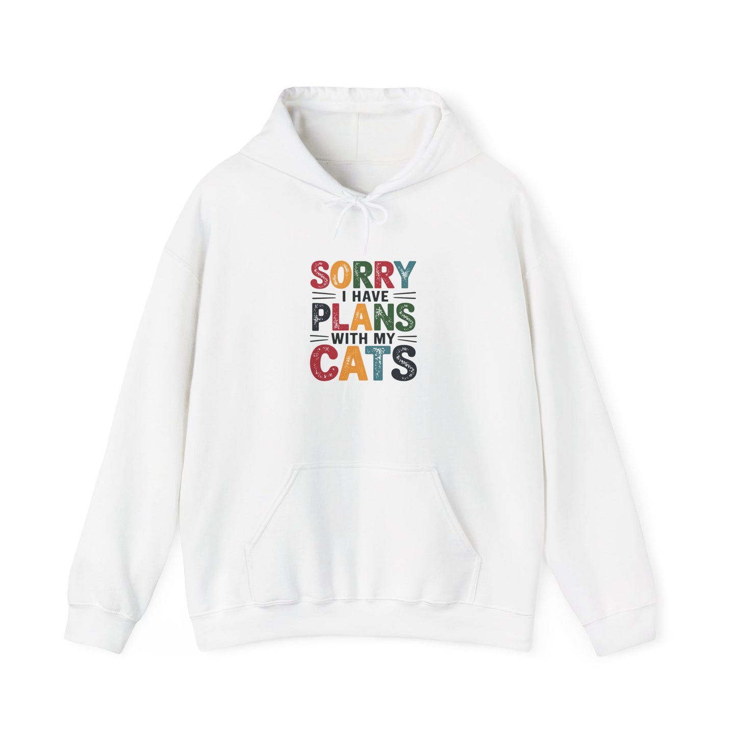 Sorry I Have Plans With My Cats Adult Hoodie