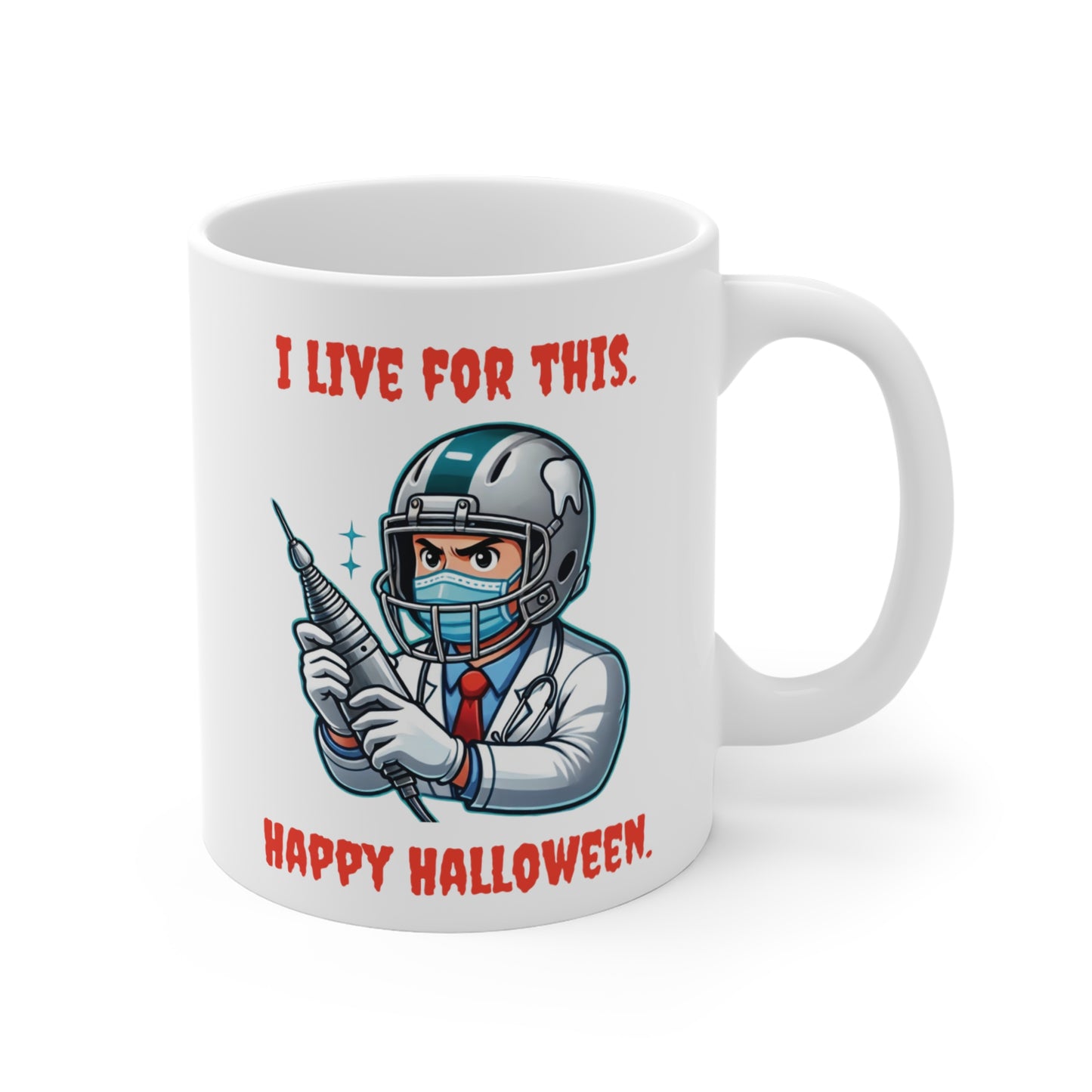 I Live For This Happy Halloween Mug For Dentists