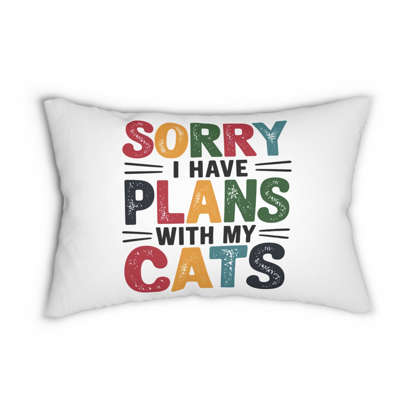 Sorry I Have Plans With My Cats Pillow