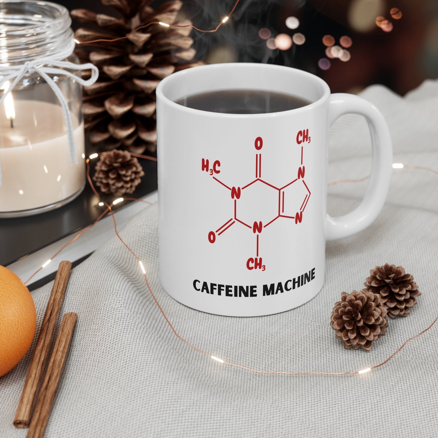 Caffeine Machine Mug (White)