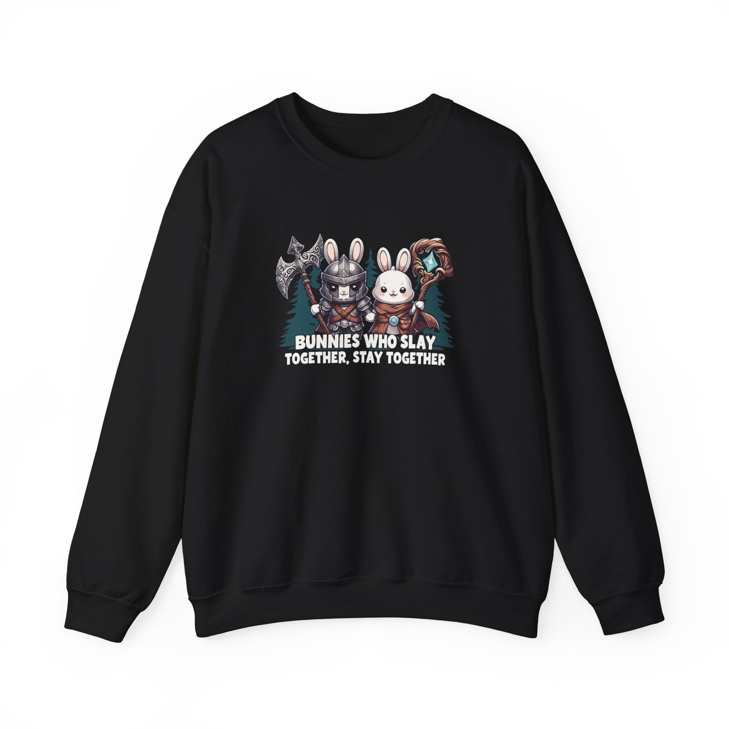 Bunnies Who Slay Together, Stay Together Adult Sweatshirt