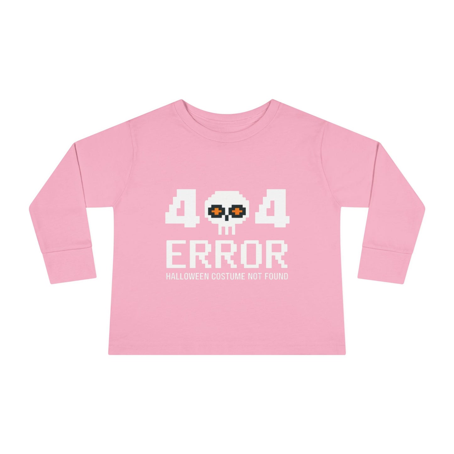 404 Error Halloween Costume Not Found Toddler Long Sleeve Tee