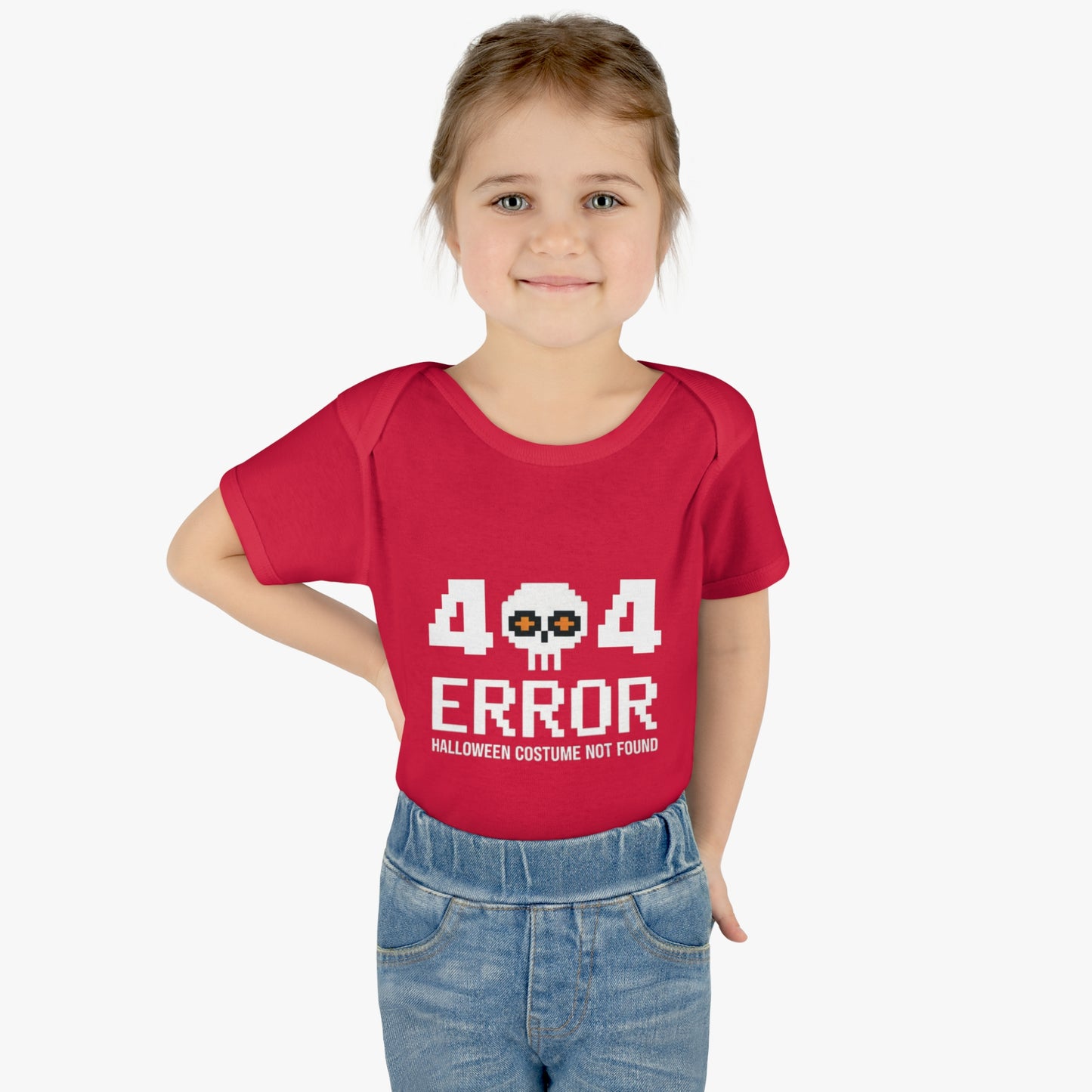 404 Error Halloween Costume Not Found Baby Rib Bodysuit