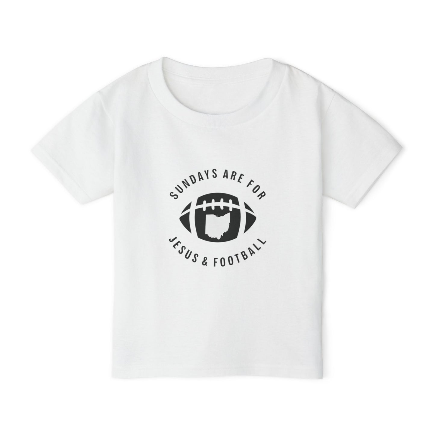 Sundays Are For Jesus And Football Ohio Toddler T-shirt