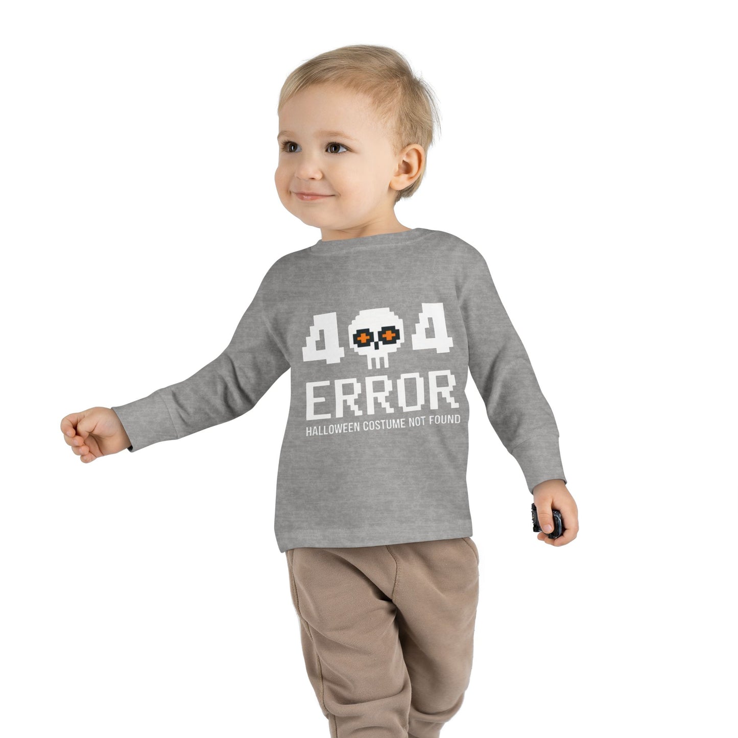 404 Error Halloween Costume Not Found Toddler Long Sleeve Tee