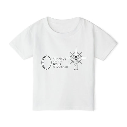 Sundays Are For Jesus And Football Toddler T-shirt