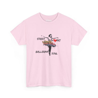 Street Art Ballerina Soul Adult T-shirt