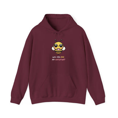 Will You Bee My Valentine Adult Hoodie