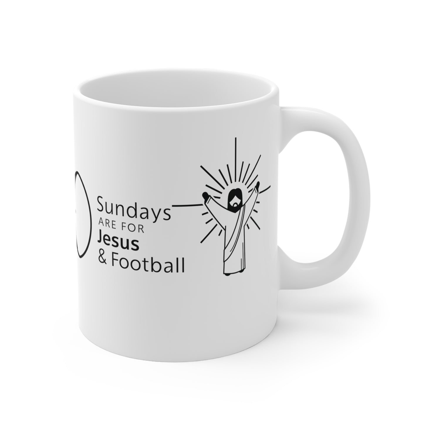 Sundays Are For Jesus and Football Mug