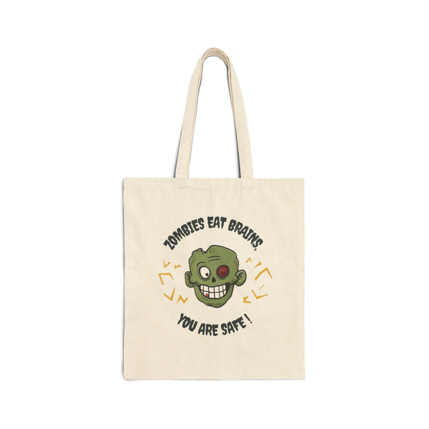 Zombies Eat Brains You Are Safe Trick-or-Treat Bag 2