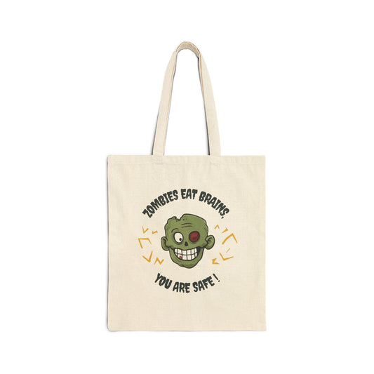 Zombies Eat Brains You Are Safe Trick-or-Treat Bag 2