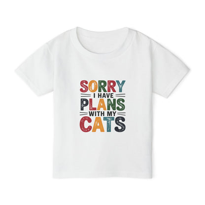 Sorry I Have Plans With My Cats Toddler T-shirt