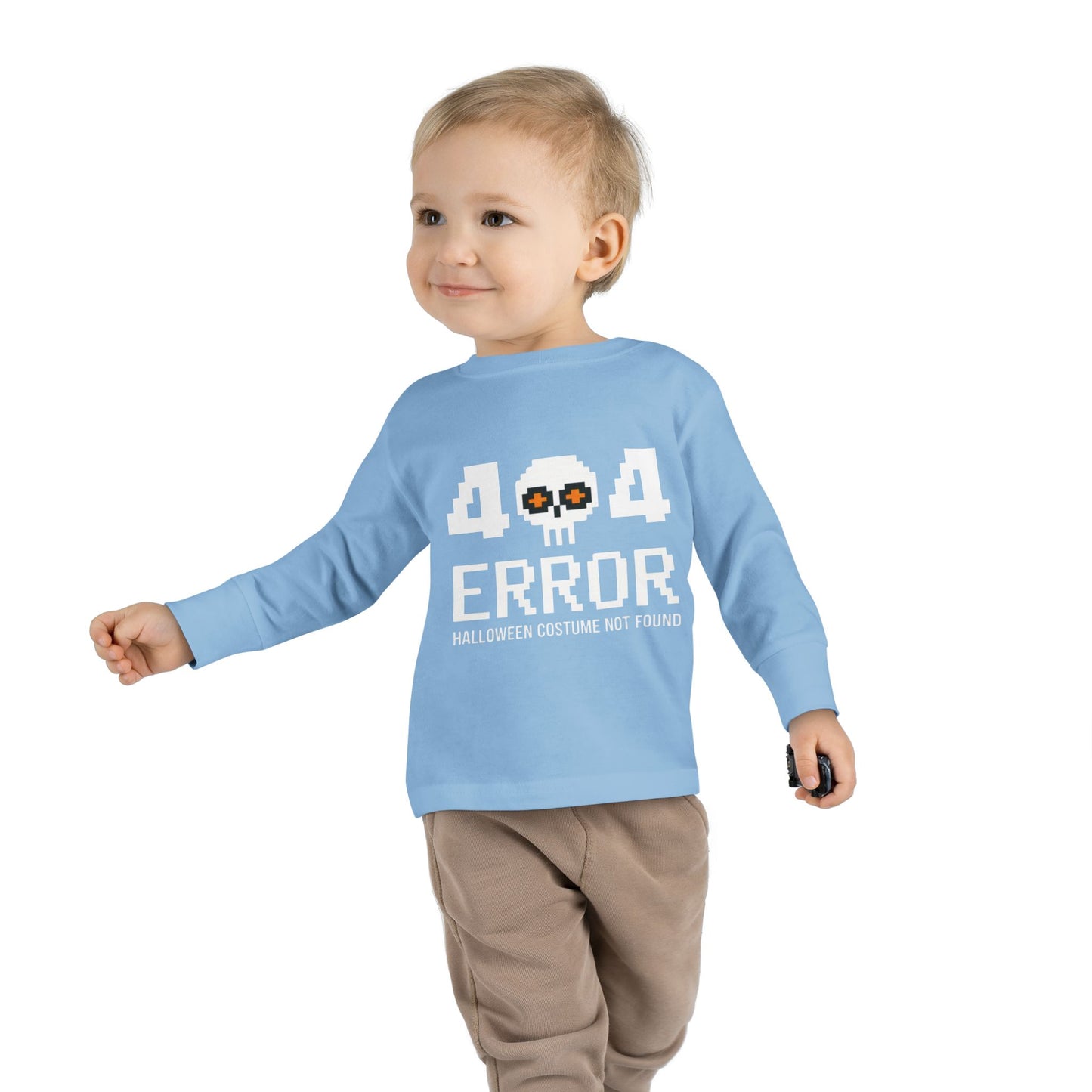 404 Error Halloween Costume Not Found Toddler Long Sleeve Tee