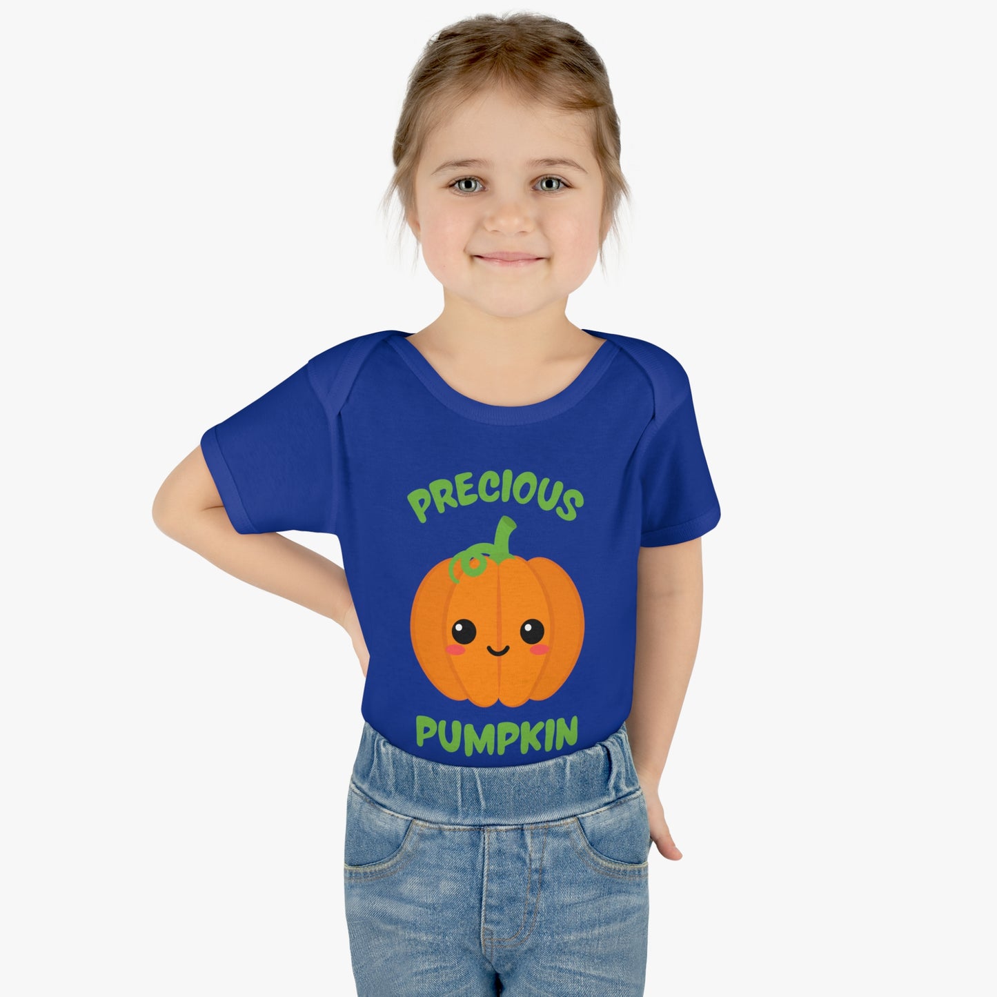 Precious Pumpkin Infant Baby Rib Bodysuit 1