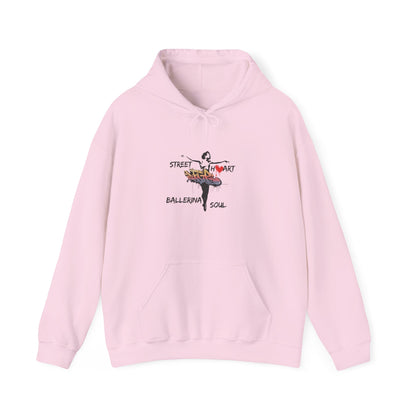 Street Art Ballerina Soul Adult Hoodie