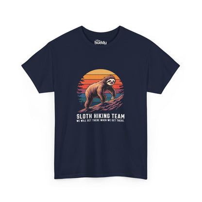 Sloth Hiking Team Adult T-shirt