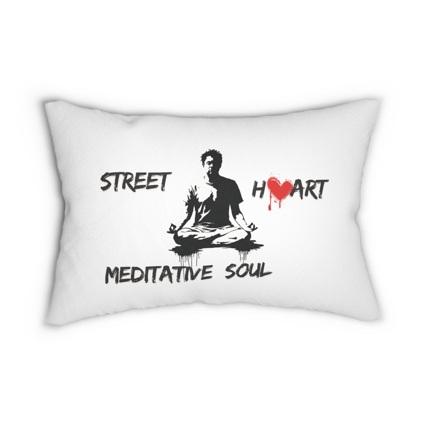 Street Art Meditative Soul Pillow