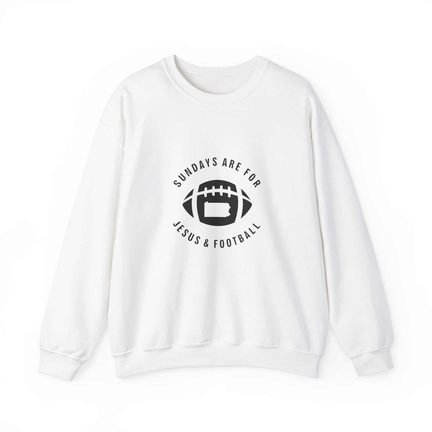 Sundays Are For Jesus And Football Pennsylvania Adult Sweatshirt