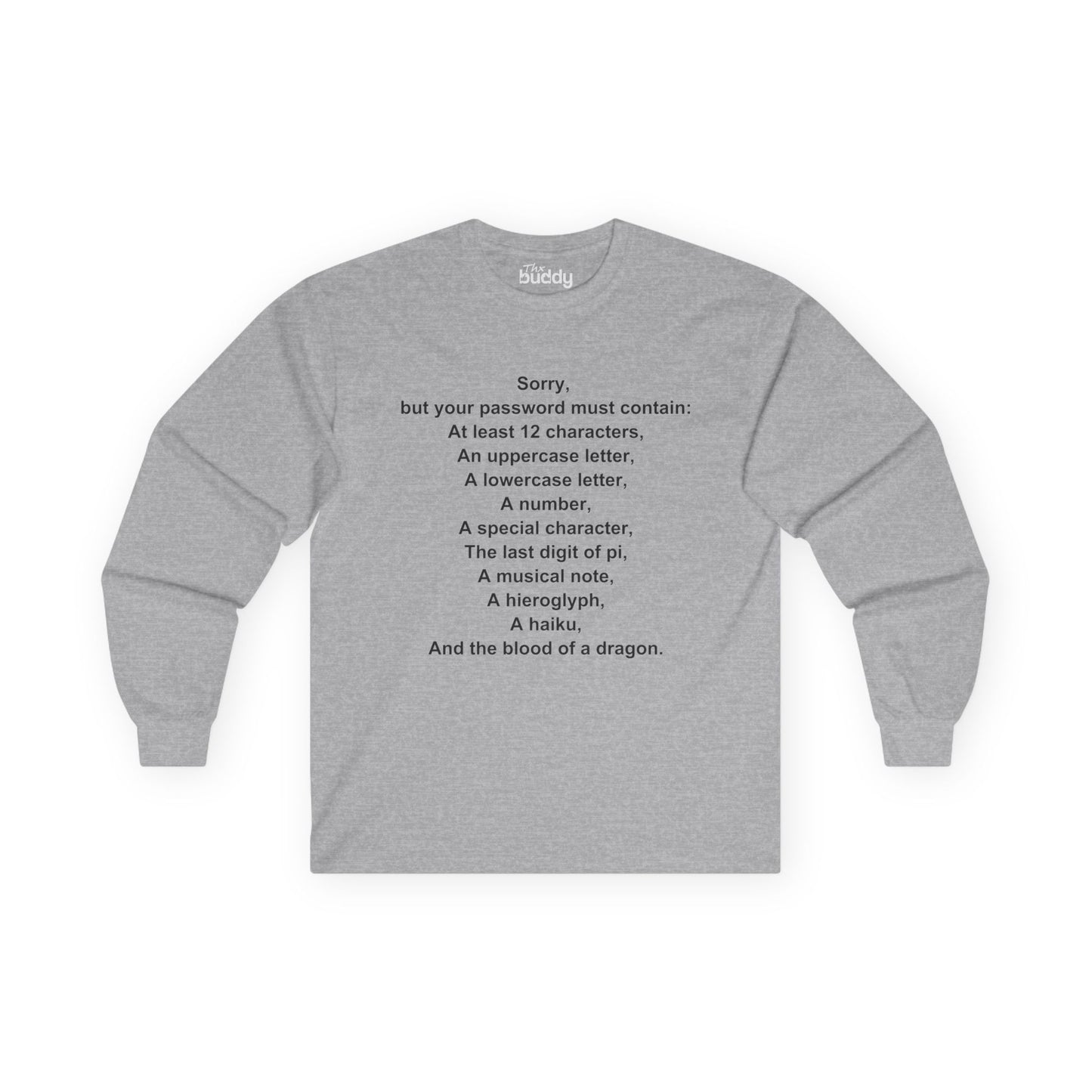 Password Quest Adult Long Sleeve T-shirt