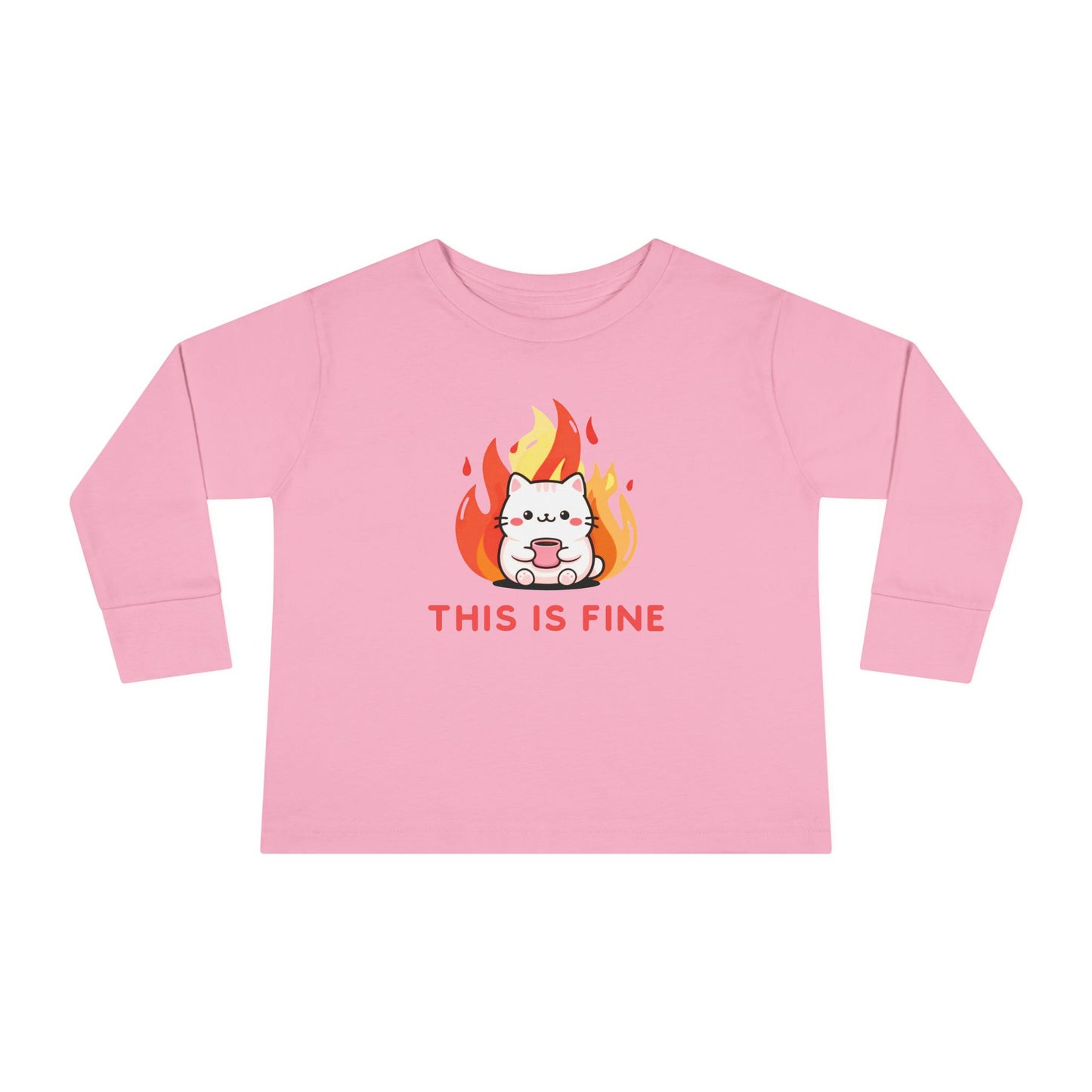 This Is Fine Toddler Long Sleeve T-shirt