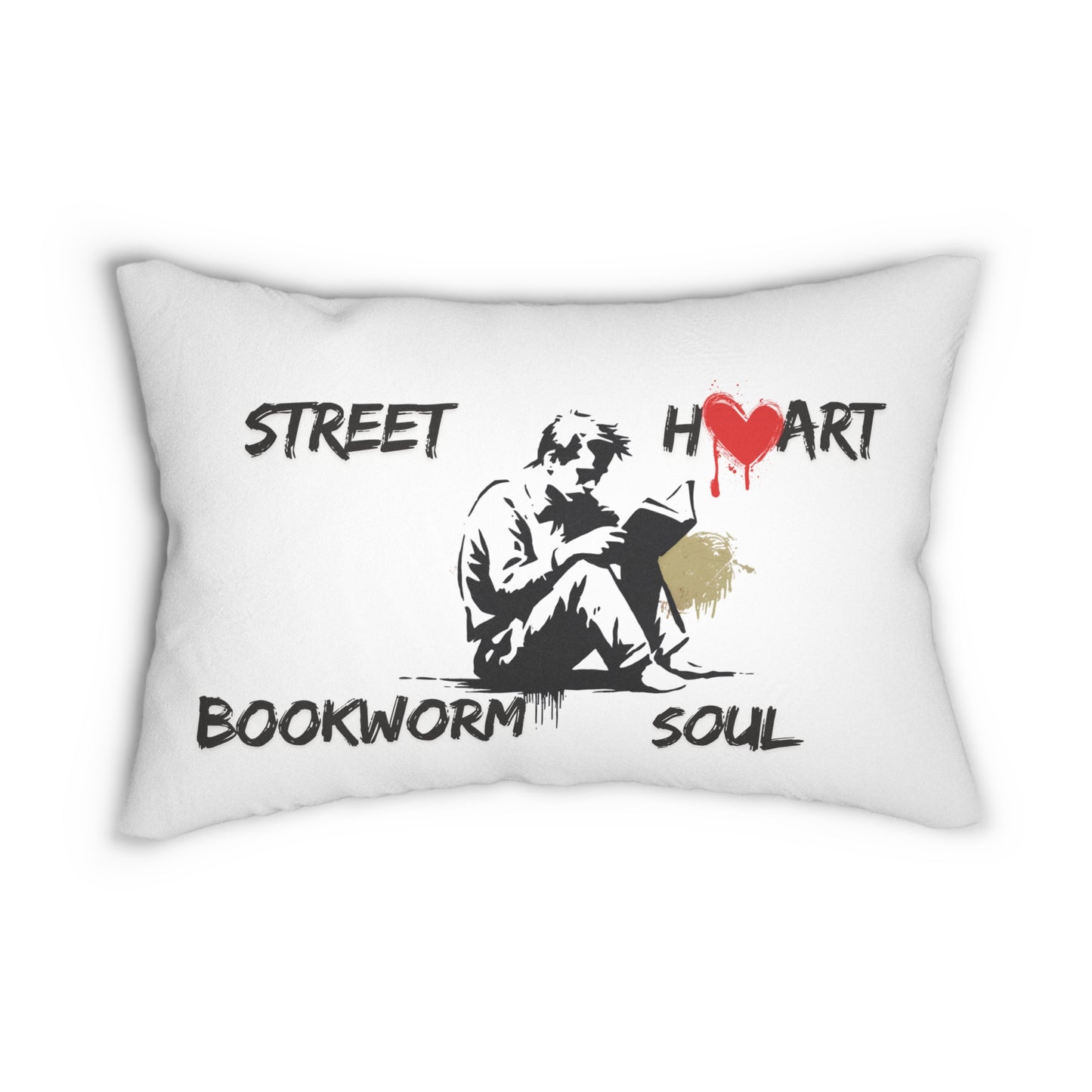 Street Heart Bookworm Soul Pillow