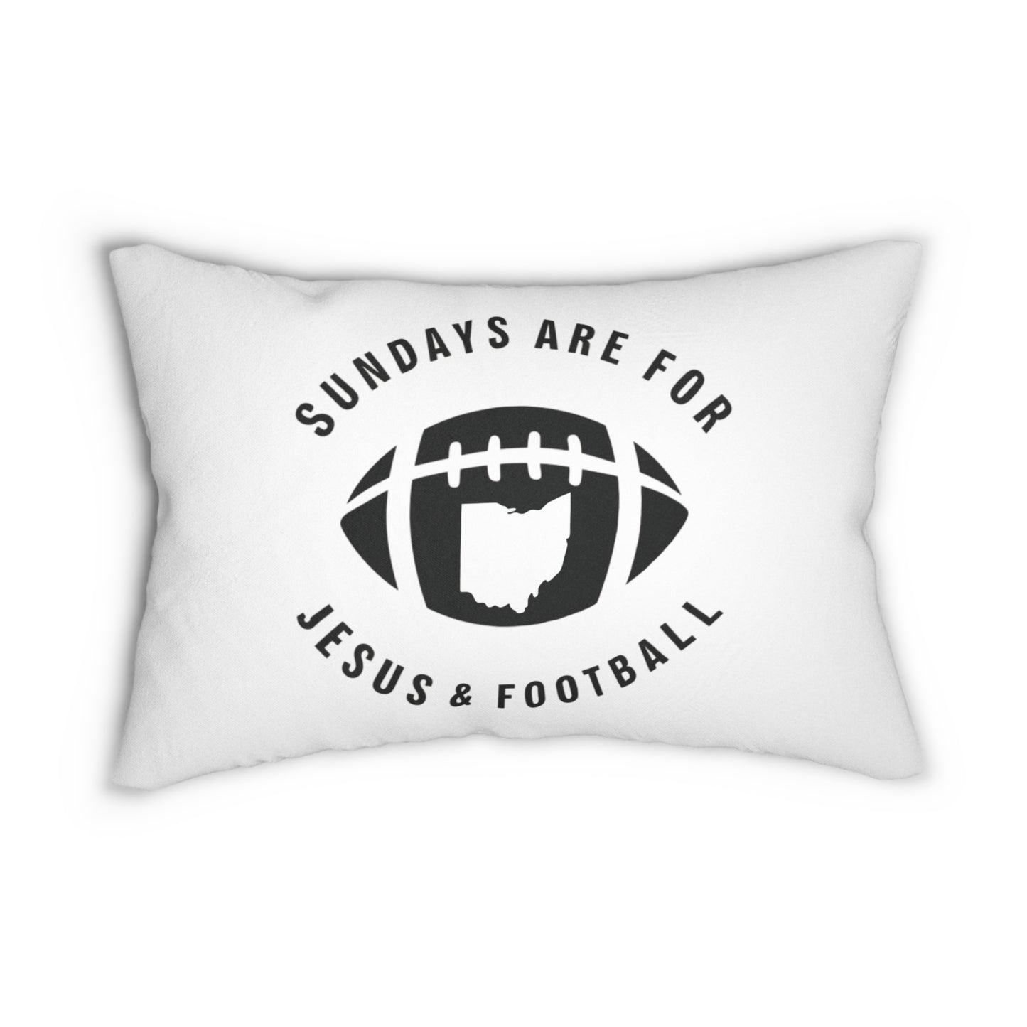 Sundays Are For Jesus And Football Ohio Pillow