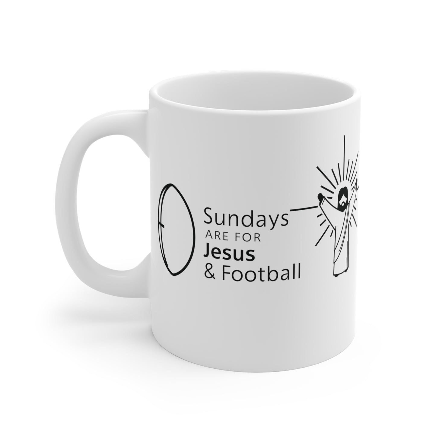 Sundays Are For Jesus and Football Mug