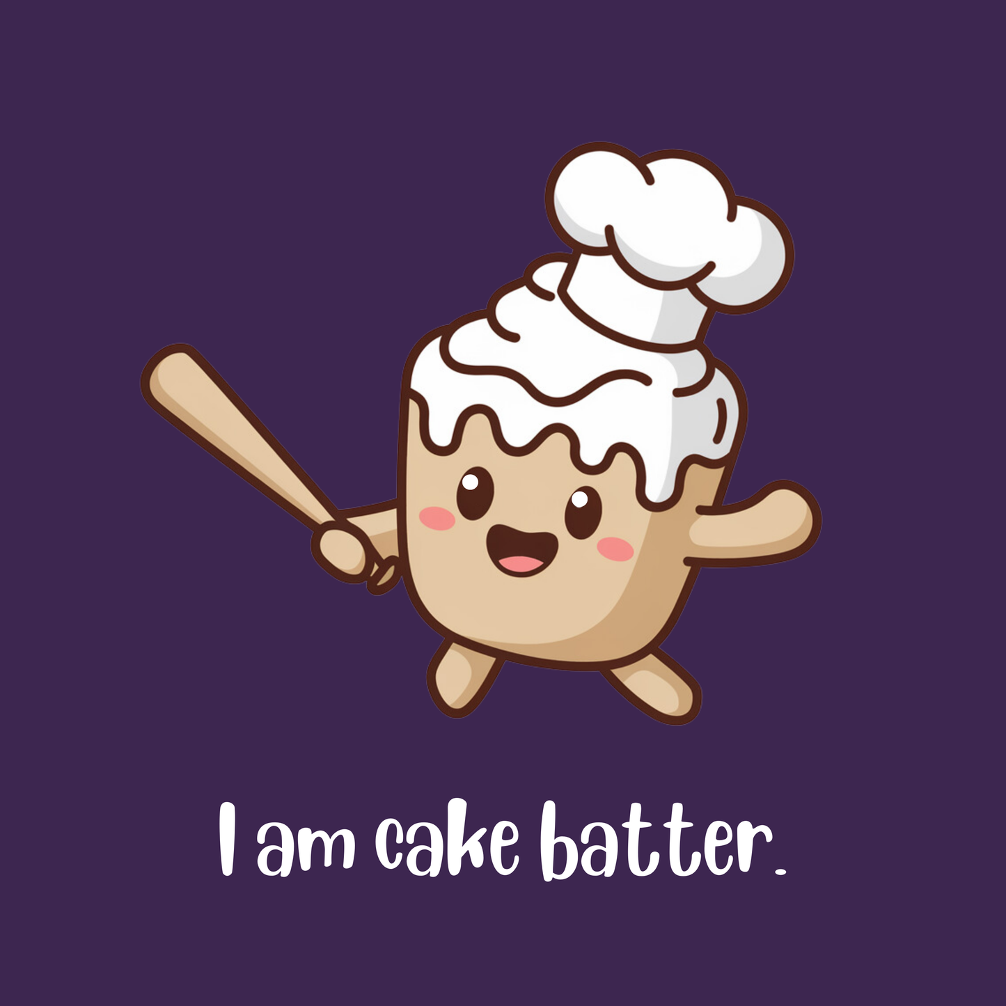 I Am Cake Batter Adult Long Sleeve T-shirt