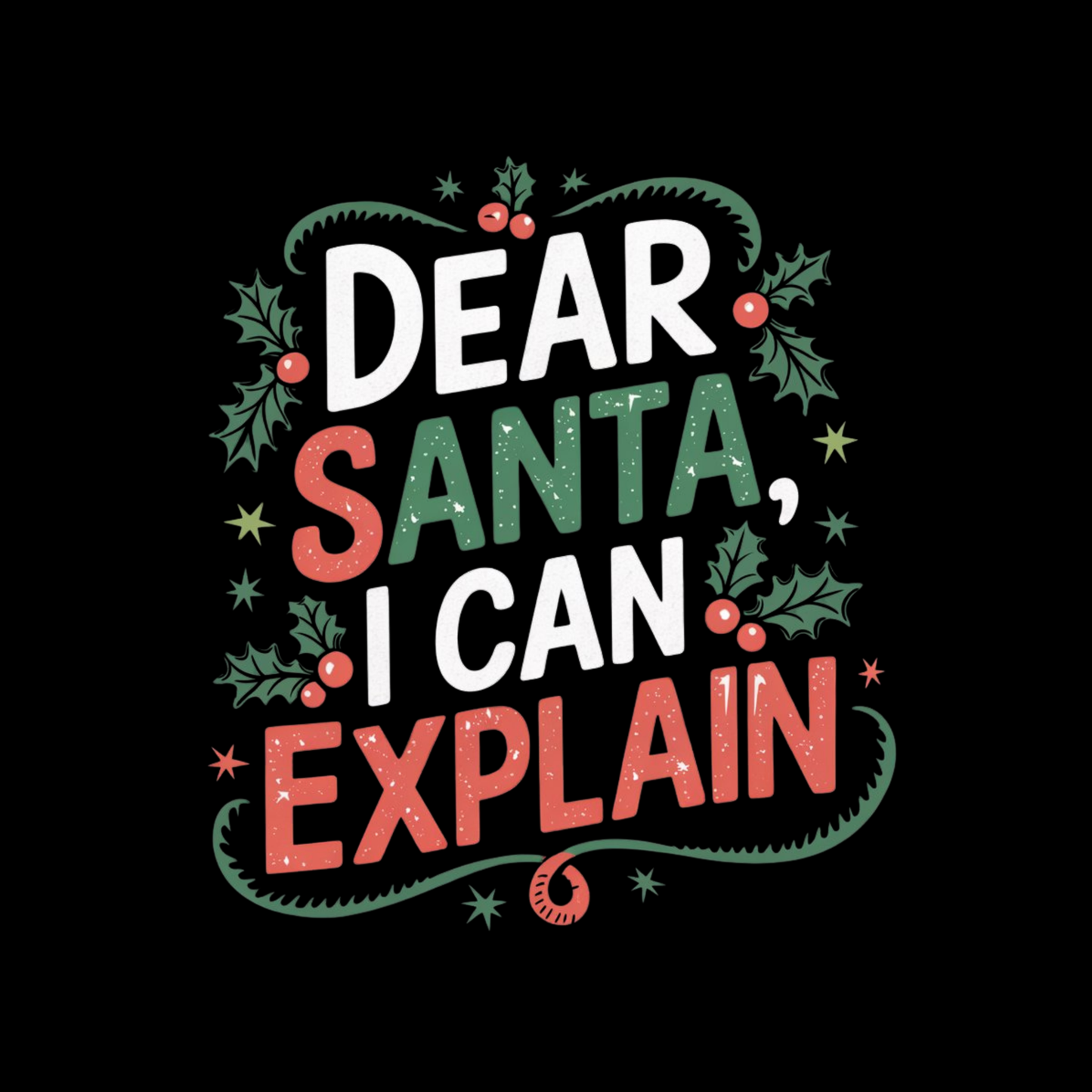 Dear Santa, I Can Explain Bag