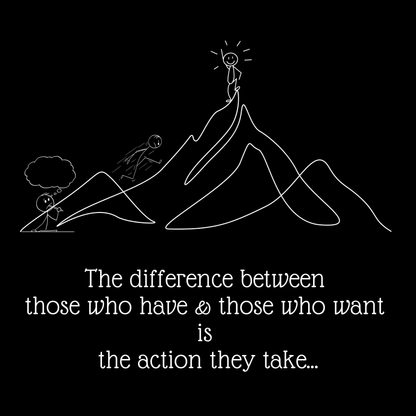 The difference between those who have & those who want is the action they take... Bag