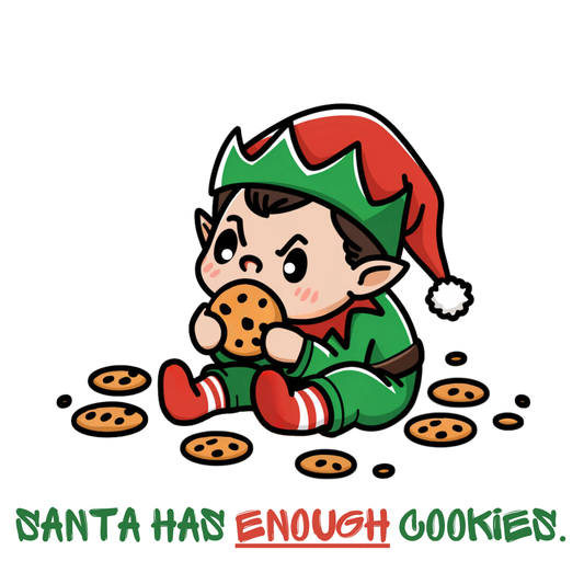 Santa Has Enough Cookies Pillow