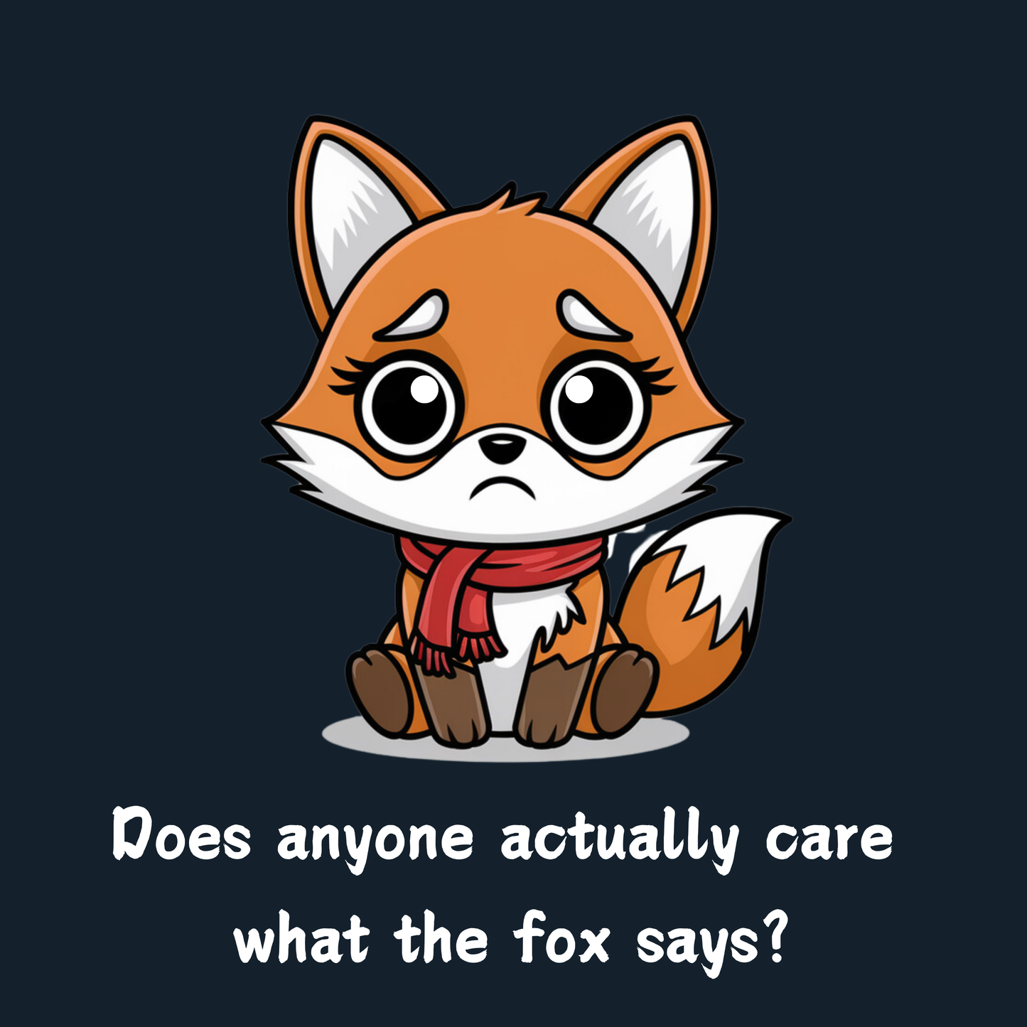 Does Anyone Actually Care What The Fox Says Toddler Long Sleeve T-shirt