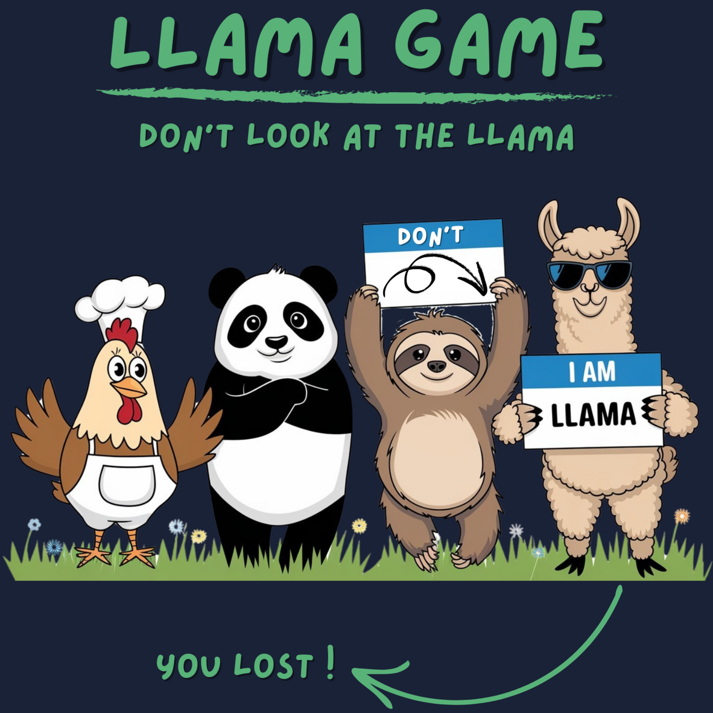 Llama Game Kids/Teen Hoodie