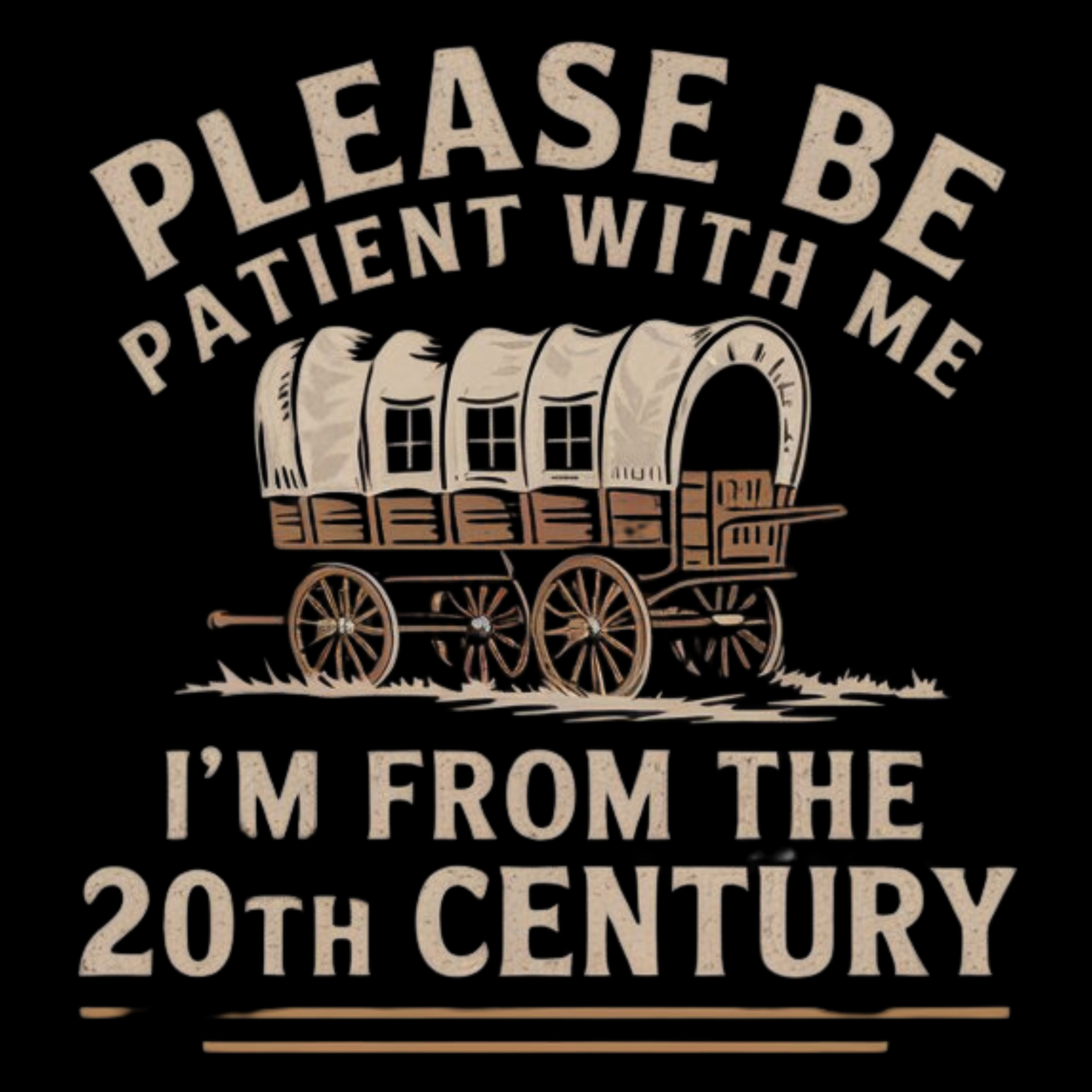 Please Be Patient With Me I'm From The 20Th Century Adult T-shirt