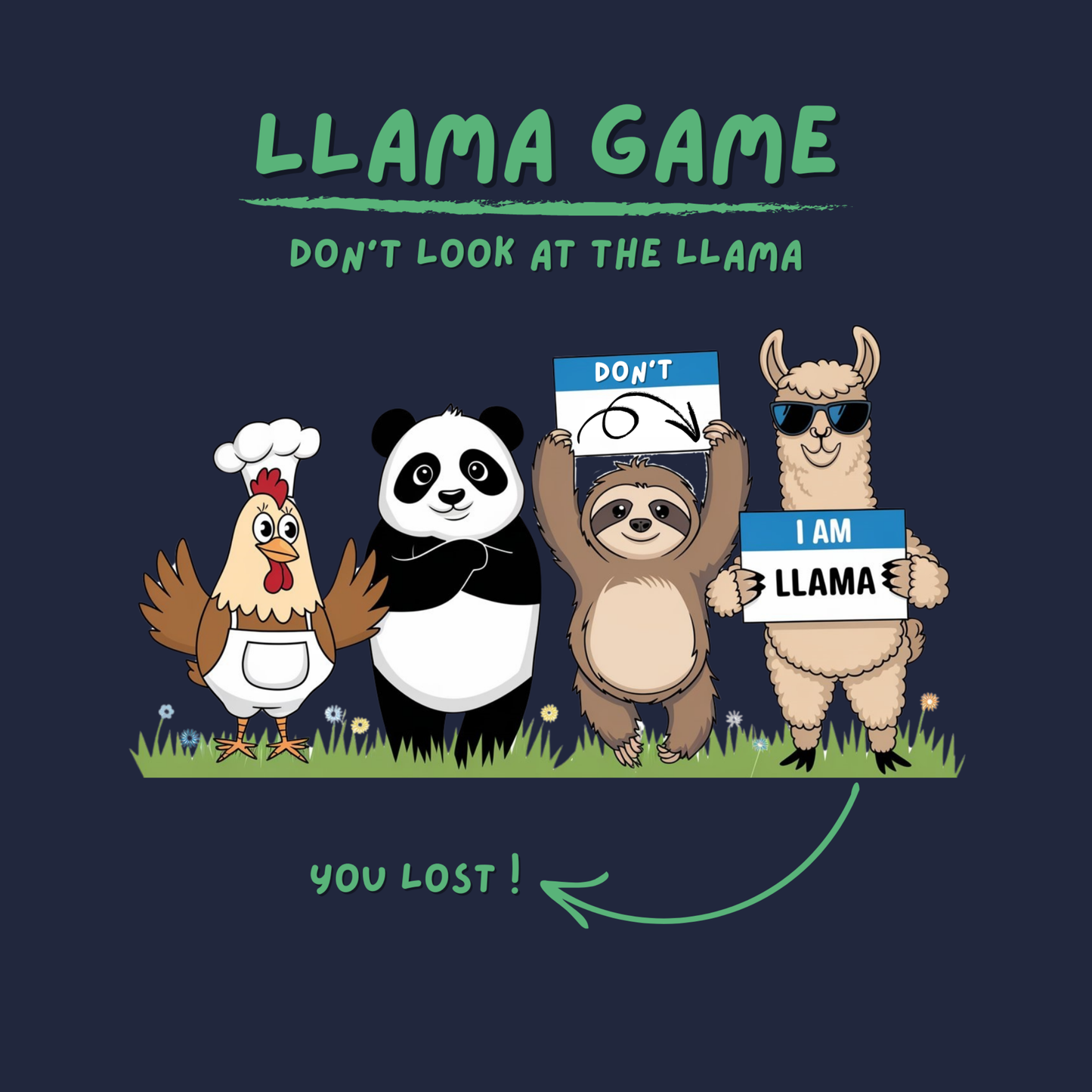 Llama Game Kids/Teen T-shirt