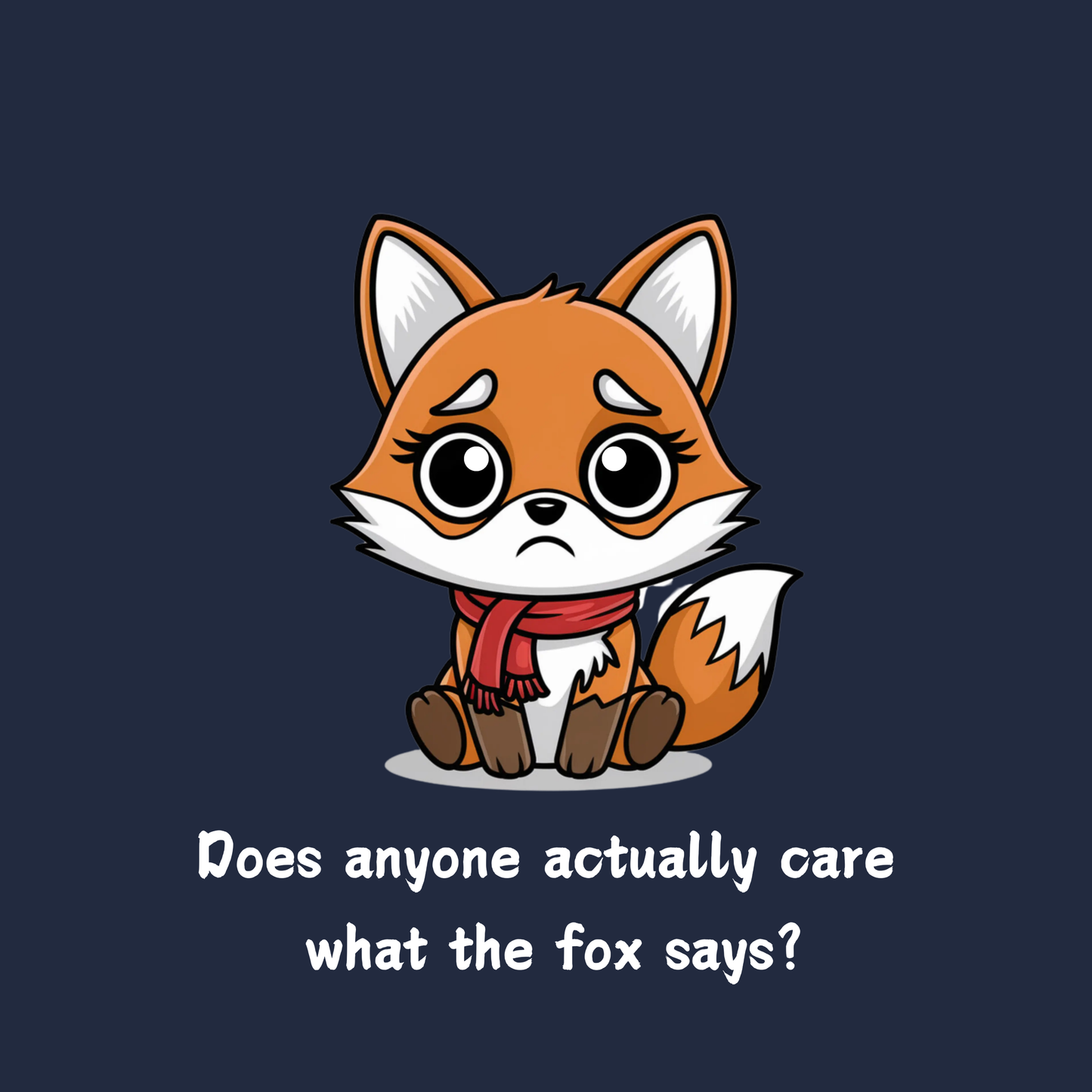 Does Anyone Actually Care What The Fox Says Adult Hoodie