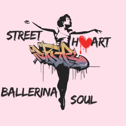 Street Art Ballerina Soul Adult T-shirt