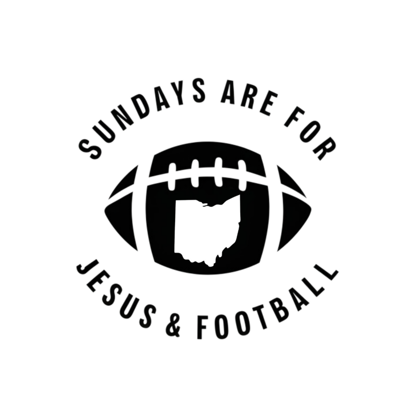 Sundays Are For Jesus And Football Ohio Mug