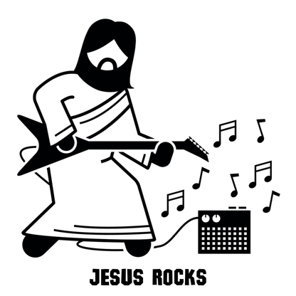 Jesus Rocks Adult Hoodie