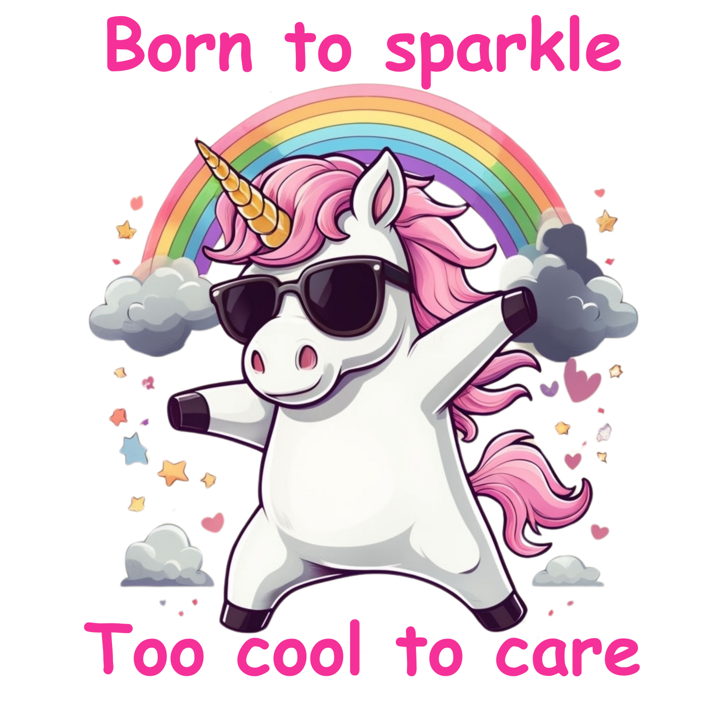 Born to sparkle, too cool to care. Mug