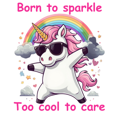 Born to sparkle, too cool to care. Mug