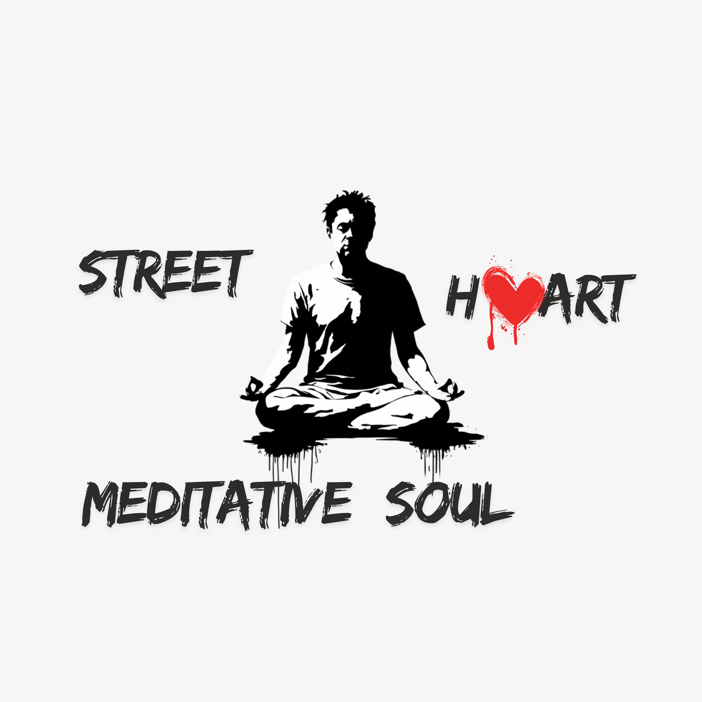 Street Art Meditative Soul Adult Sweatshirt